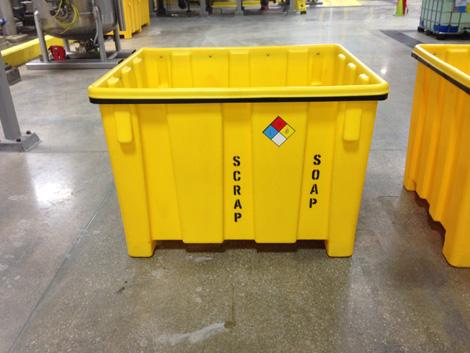 Bulk Storage Containers, Plastic Gaylord Containers - Rotomolding, Rotational Molding